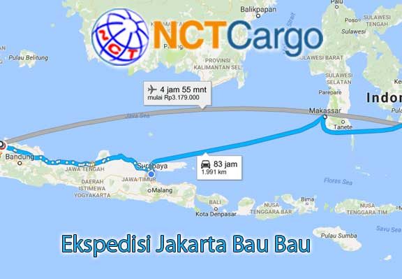 ekspedisi jakarta bau bau